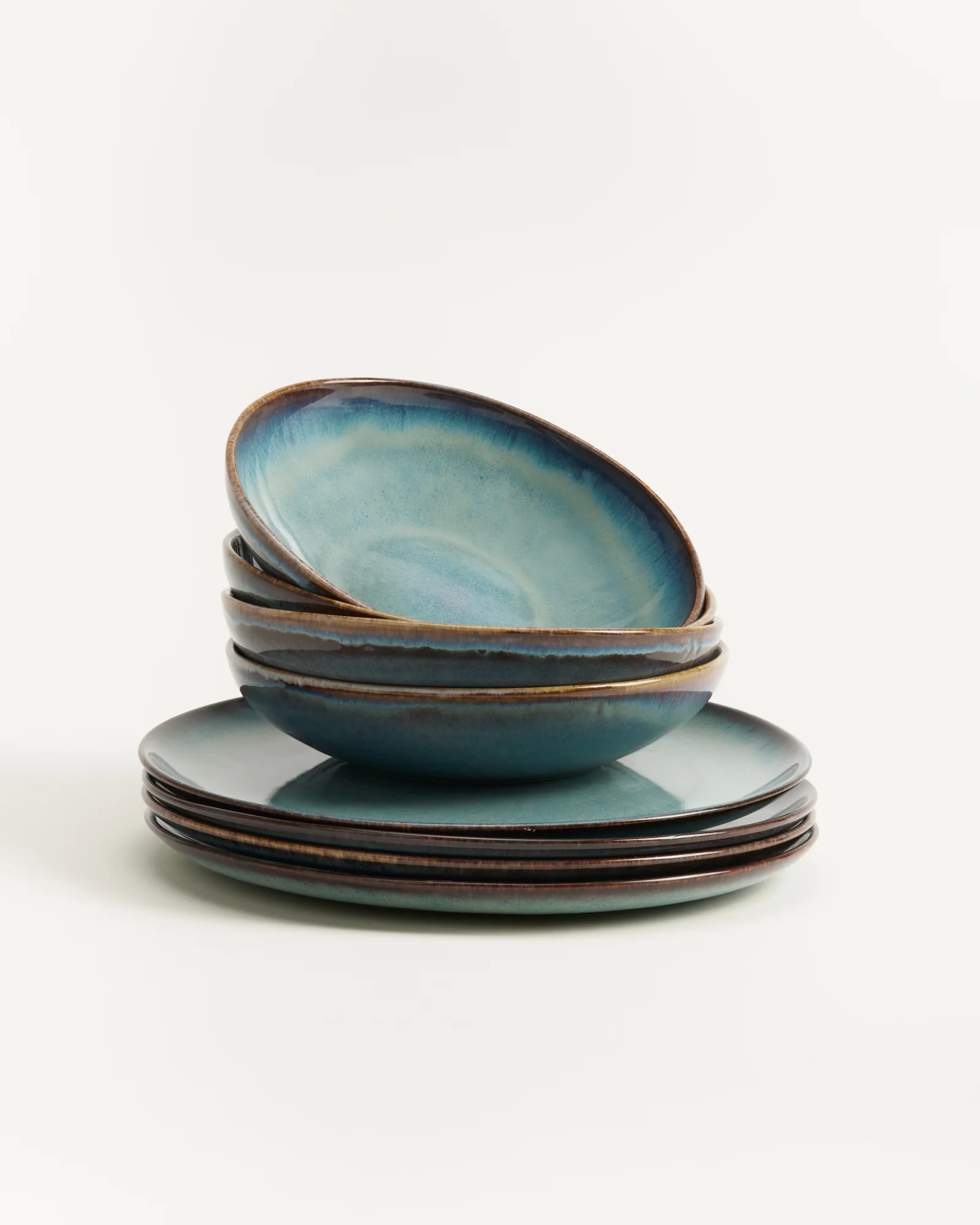 Madeira Dinner-Set grünblau 8-teilig