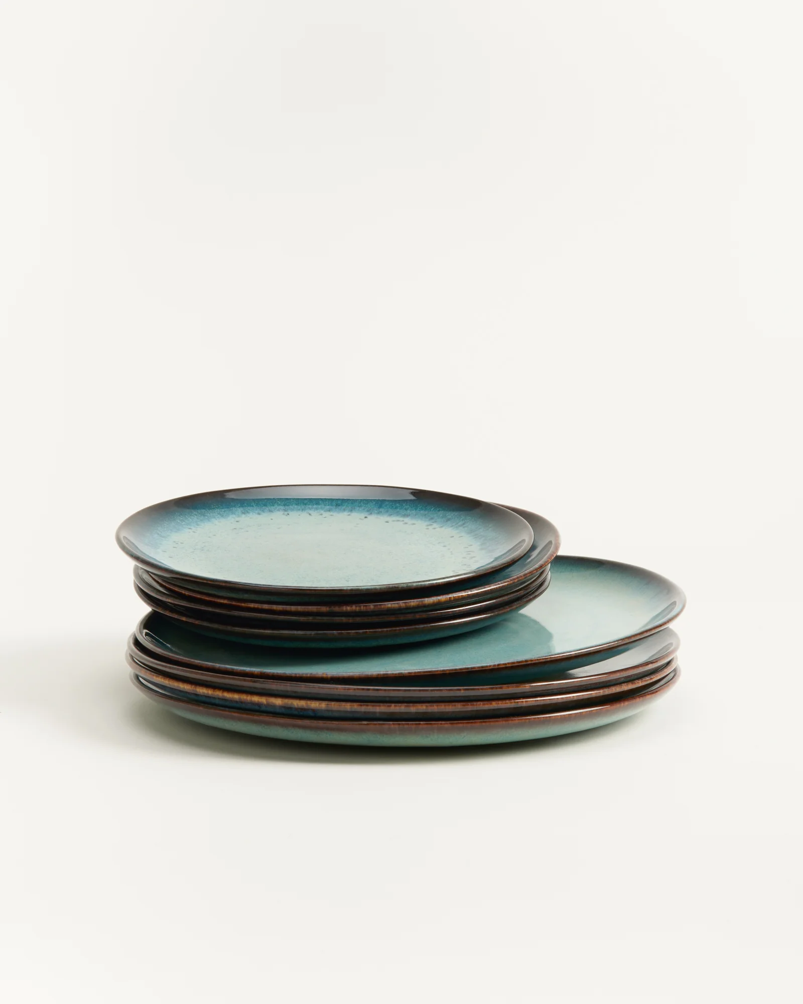 Madeira Teller-Set grünblau 8-teilig