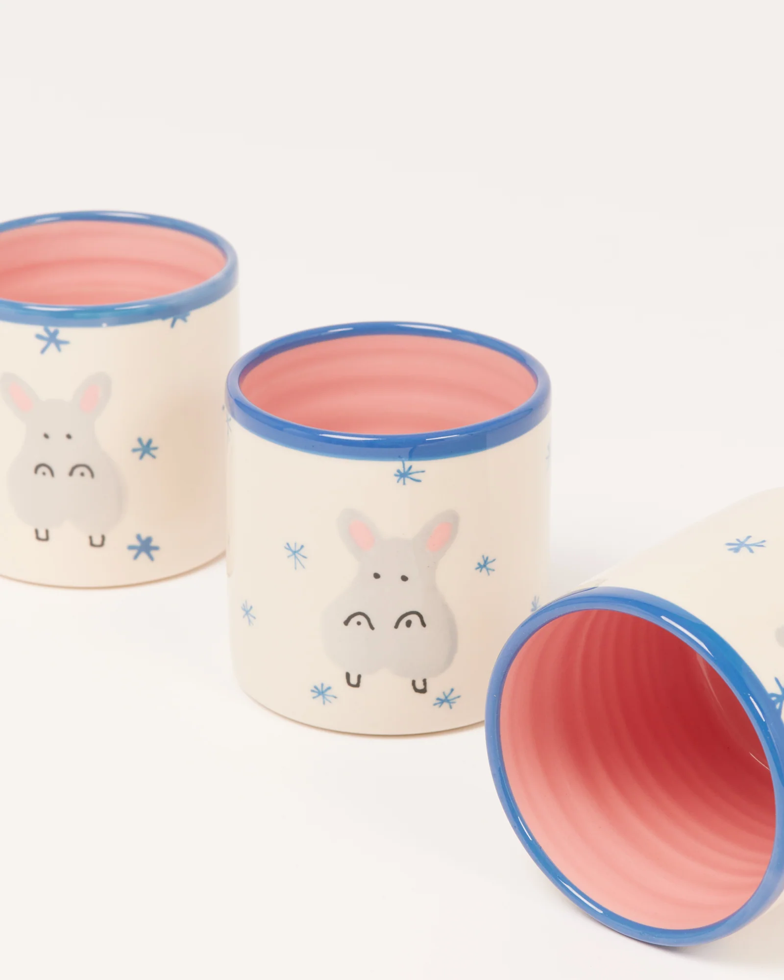 Miio Miini Becher groß Hippo weiß blau - Image 6