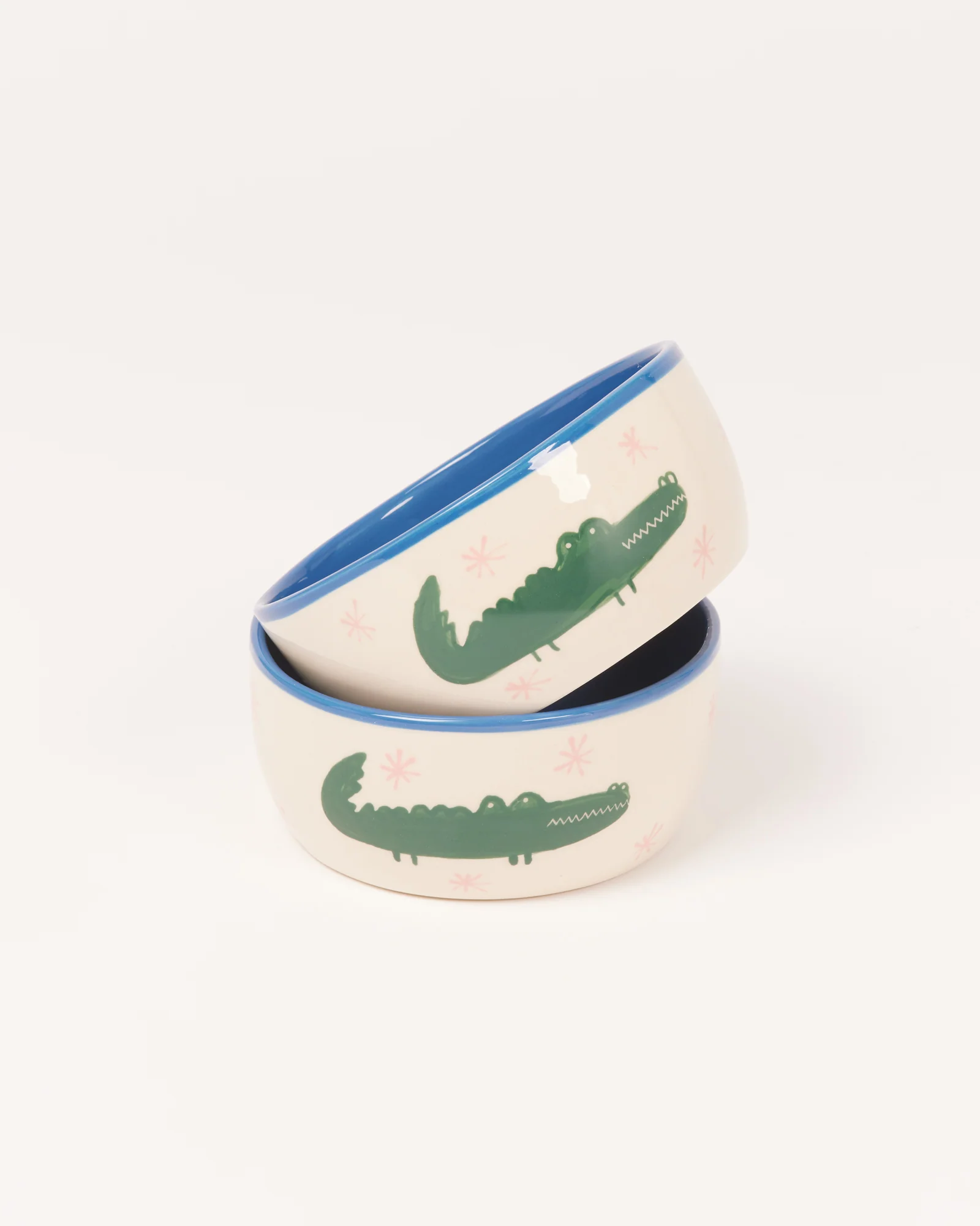 Miio Miini Müslischale Croco weiß blau - Image 6