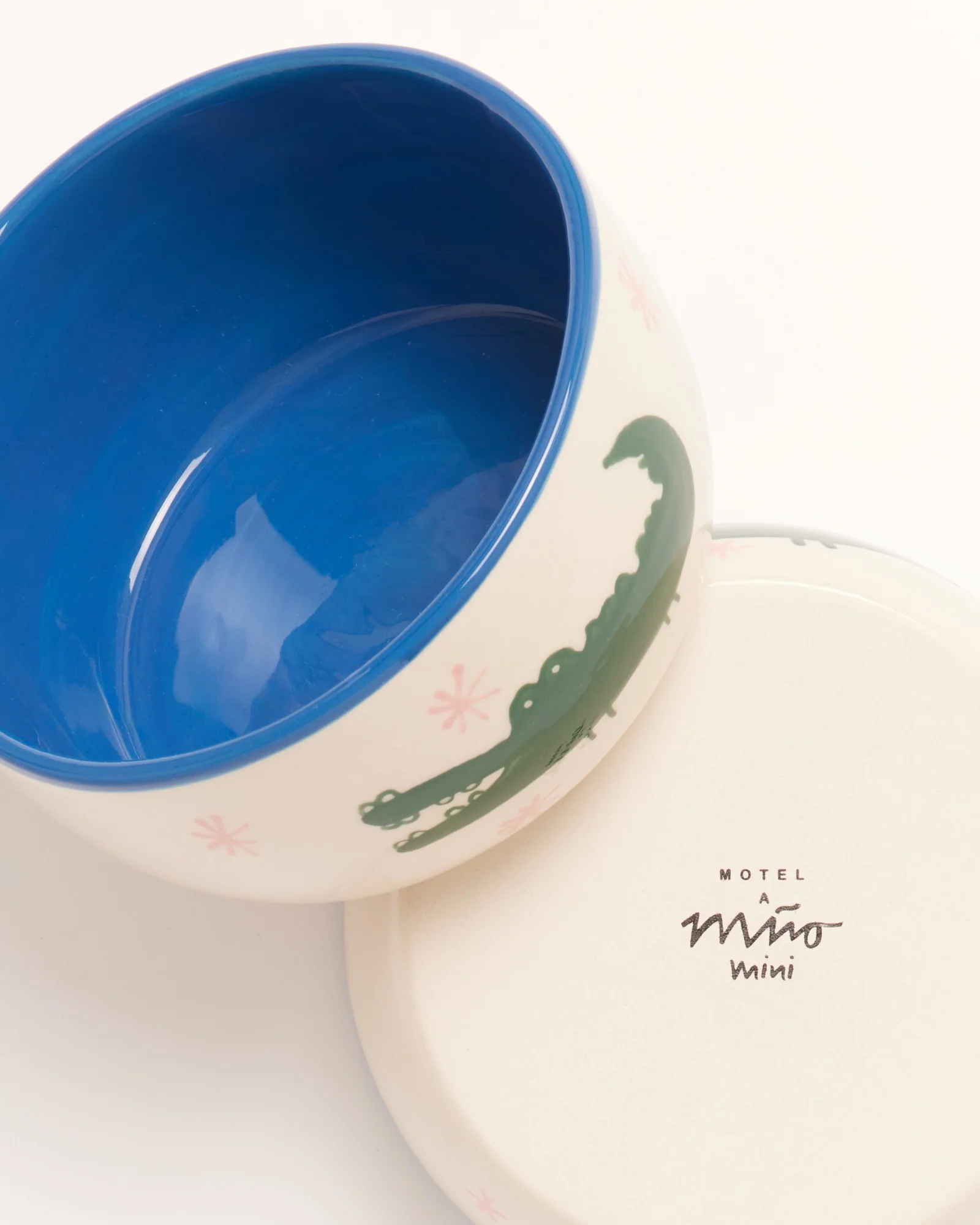 Miio Miini Müslischale Croco weiß blau - Image 7