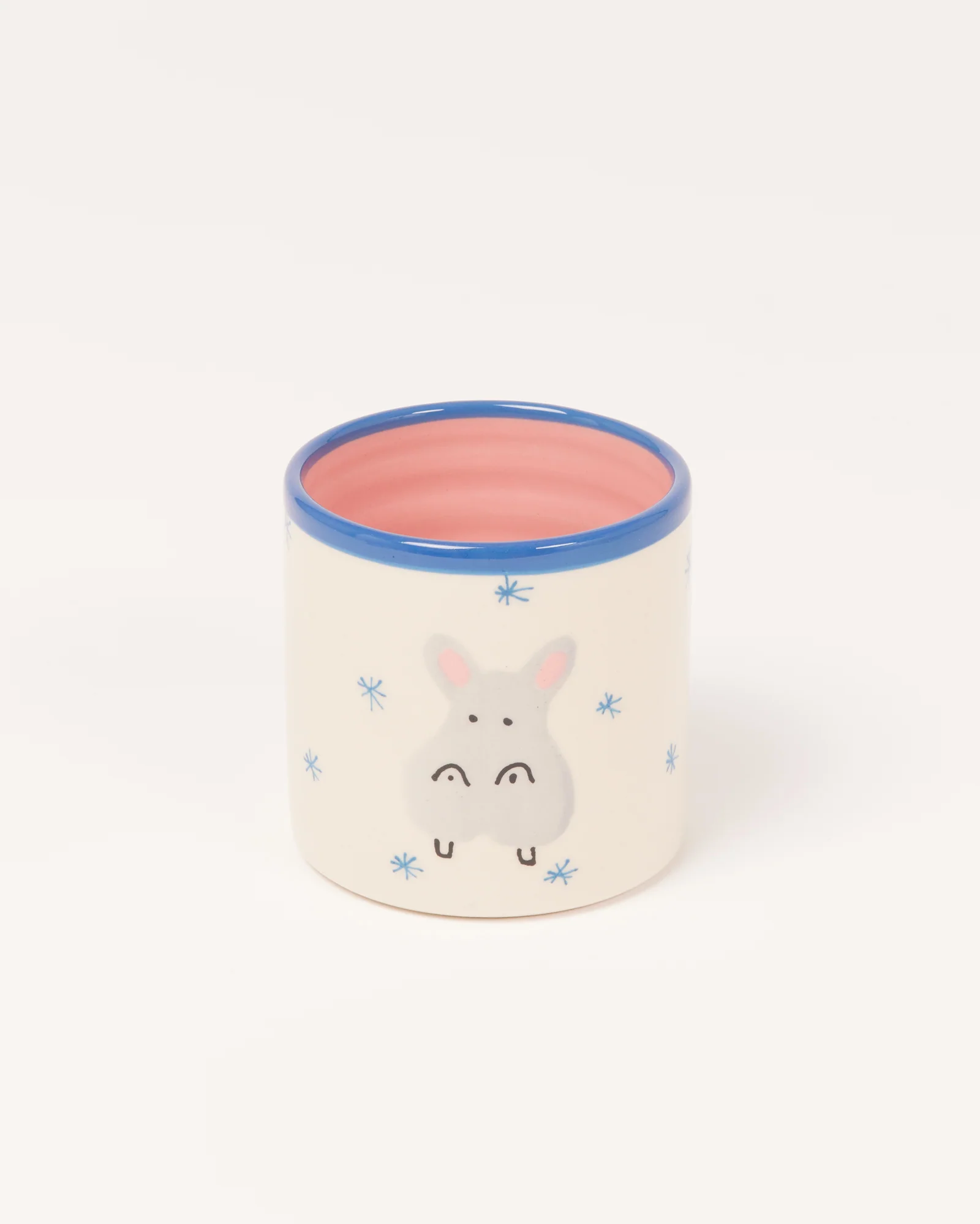 Miio Miini Becher groß Hippo weiß blau