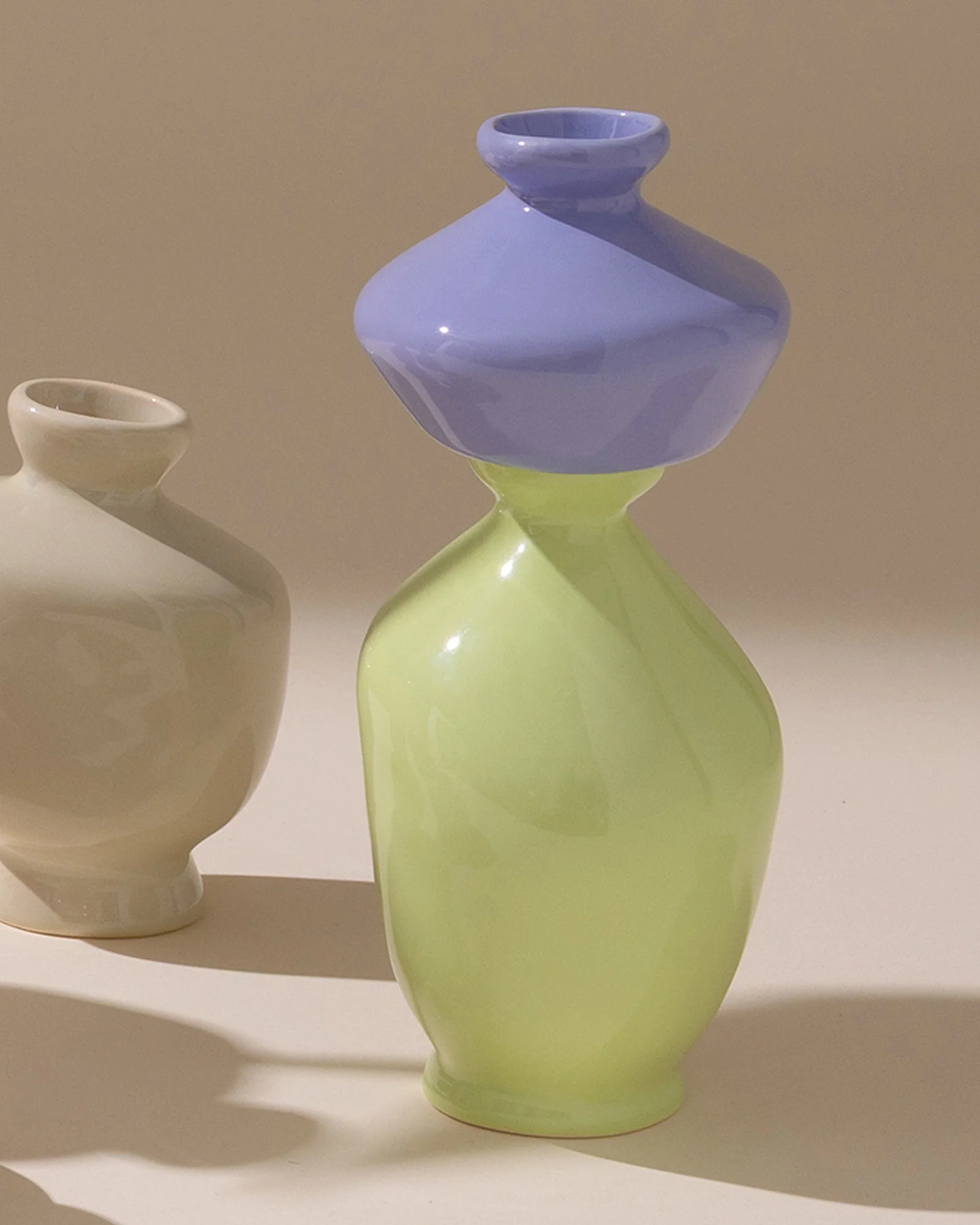 Mino Vase S 3er-Set cornflower sand lime - Image 6
