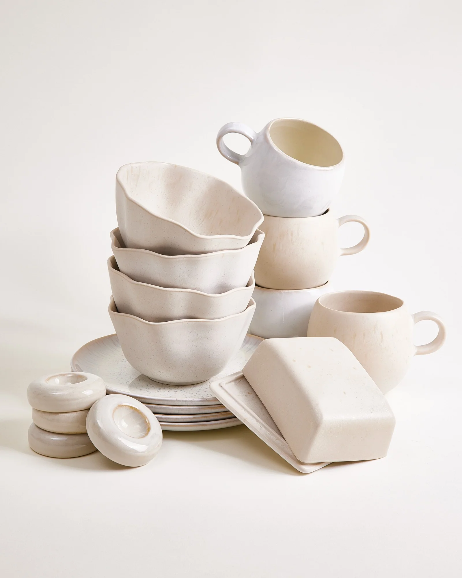 Geschirr-Set Morning Sands sand 17-teilig