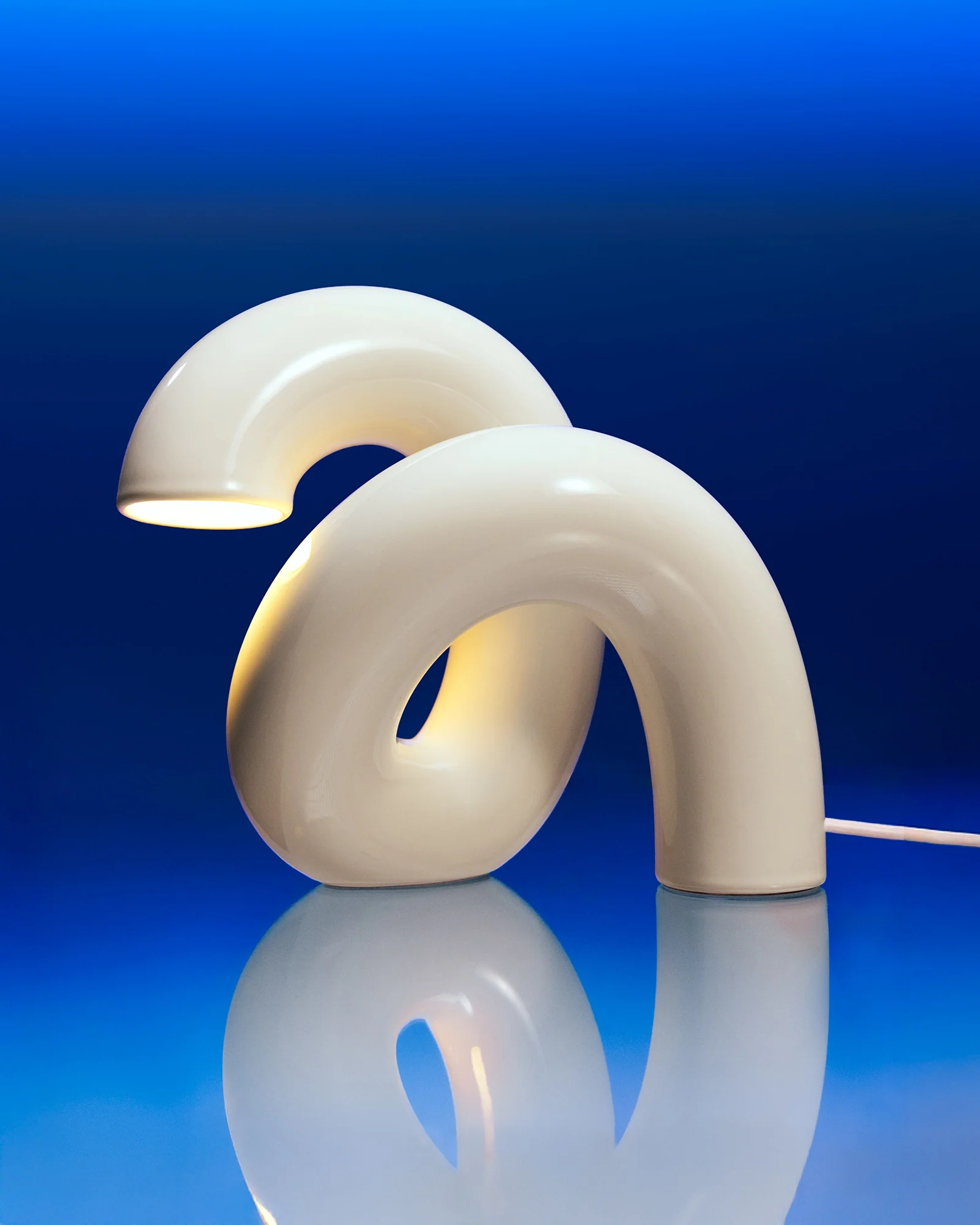 MaM x Ju Schnee Keramiklampe off-white - Image 2