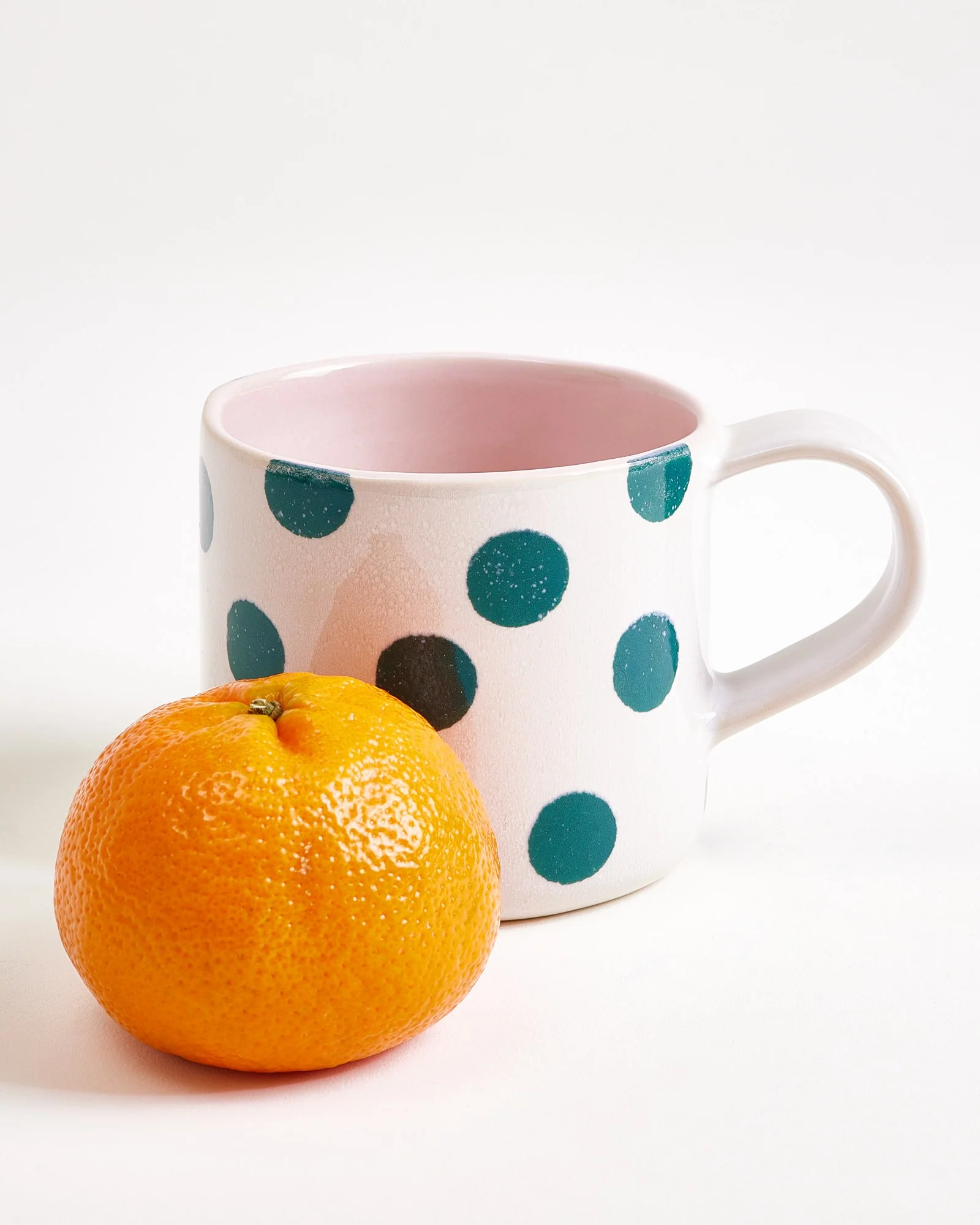 Nódoa Tasse groß gepunktet rosa grün 4er-Set - Image 3
