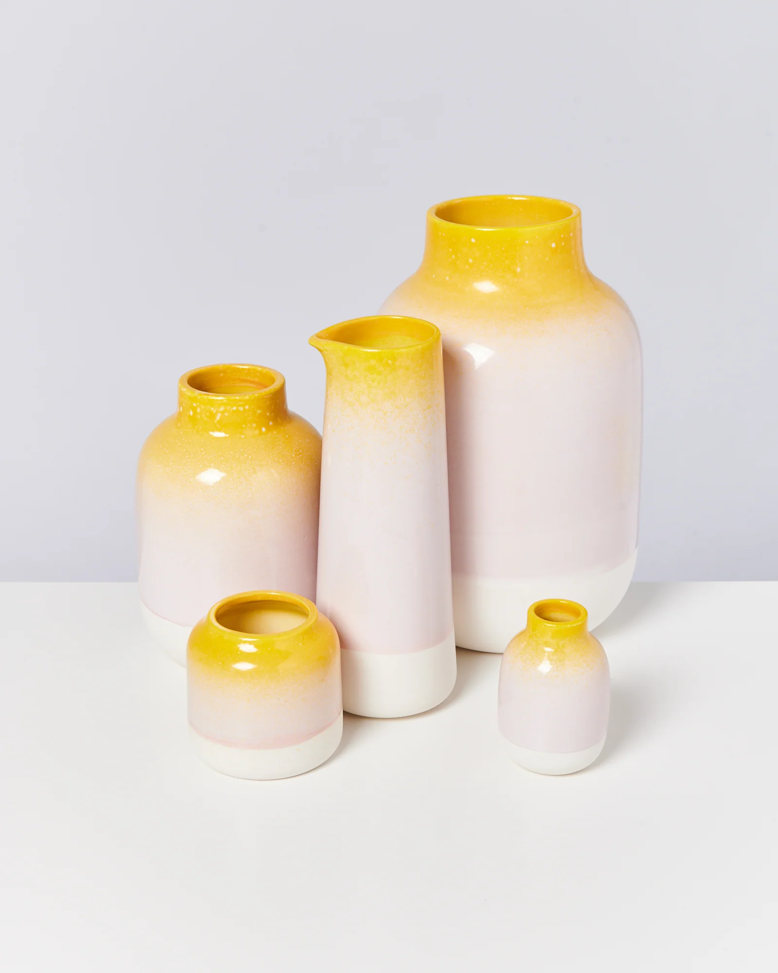 Nuno Vase L gesprenkelt gelb rosa - Image 3