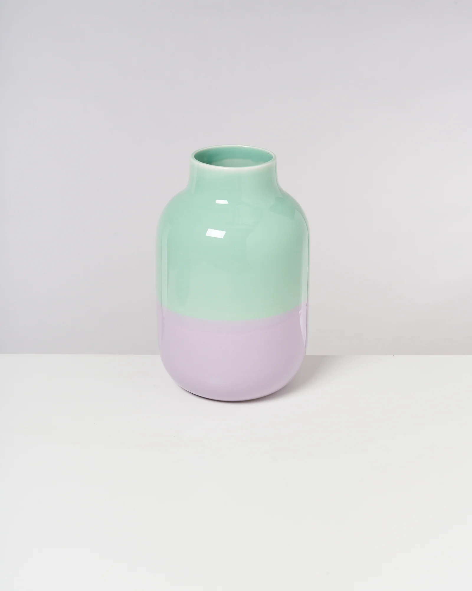 Nuno Vase L mint lila