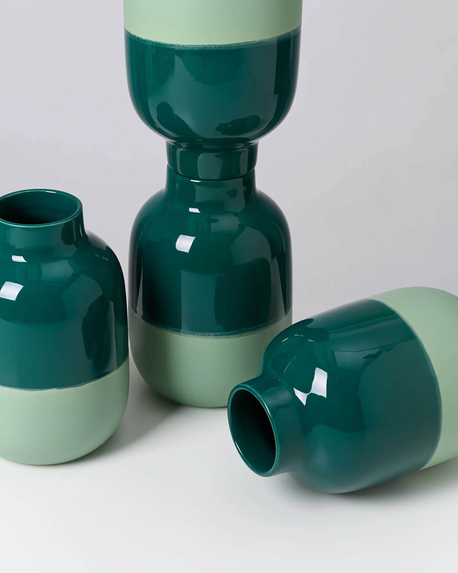Nuno Vase M dunkelgrün salbei - Image 4