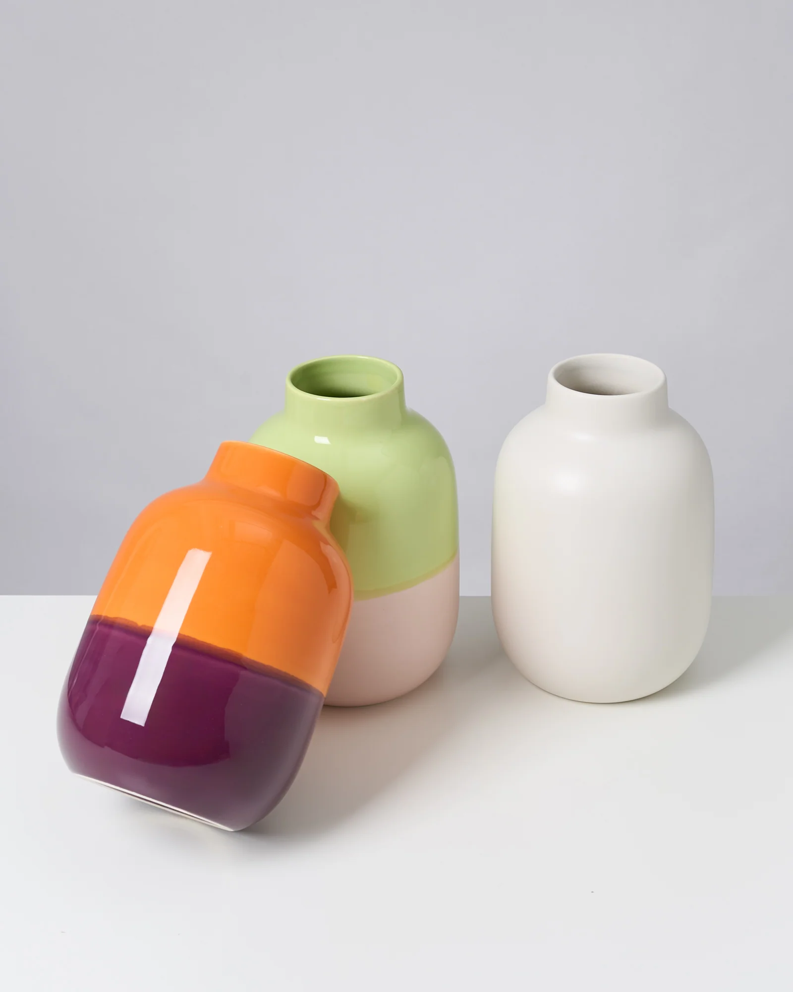 Nuno Vase M orange lila - Image 7