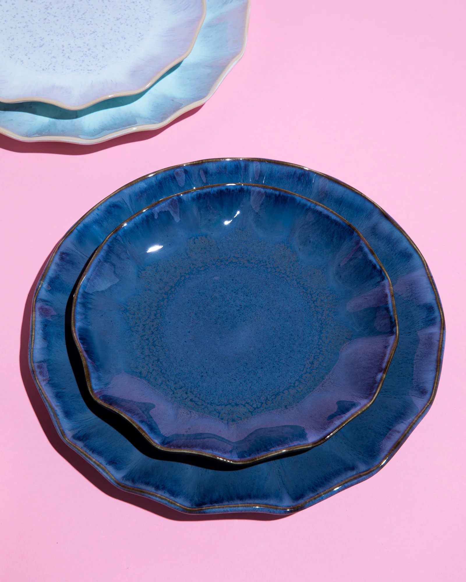 Pérola Teller groß shell dunkelblau - Image 6
