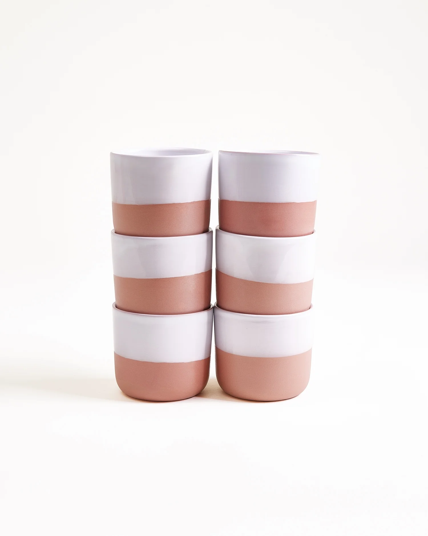 Seda Becher klein rosé weiß 6er-Set