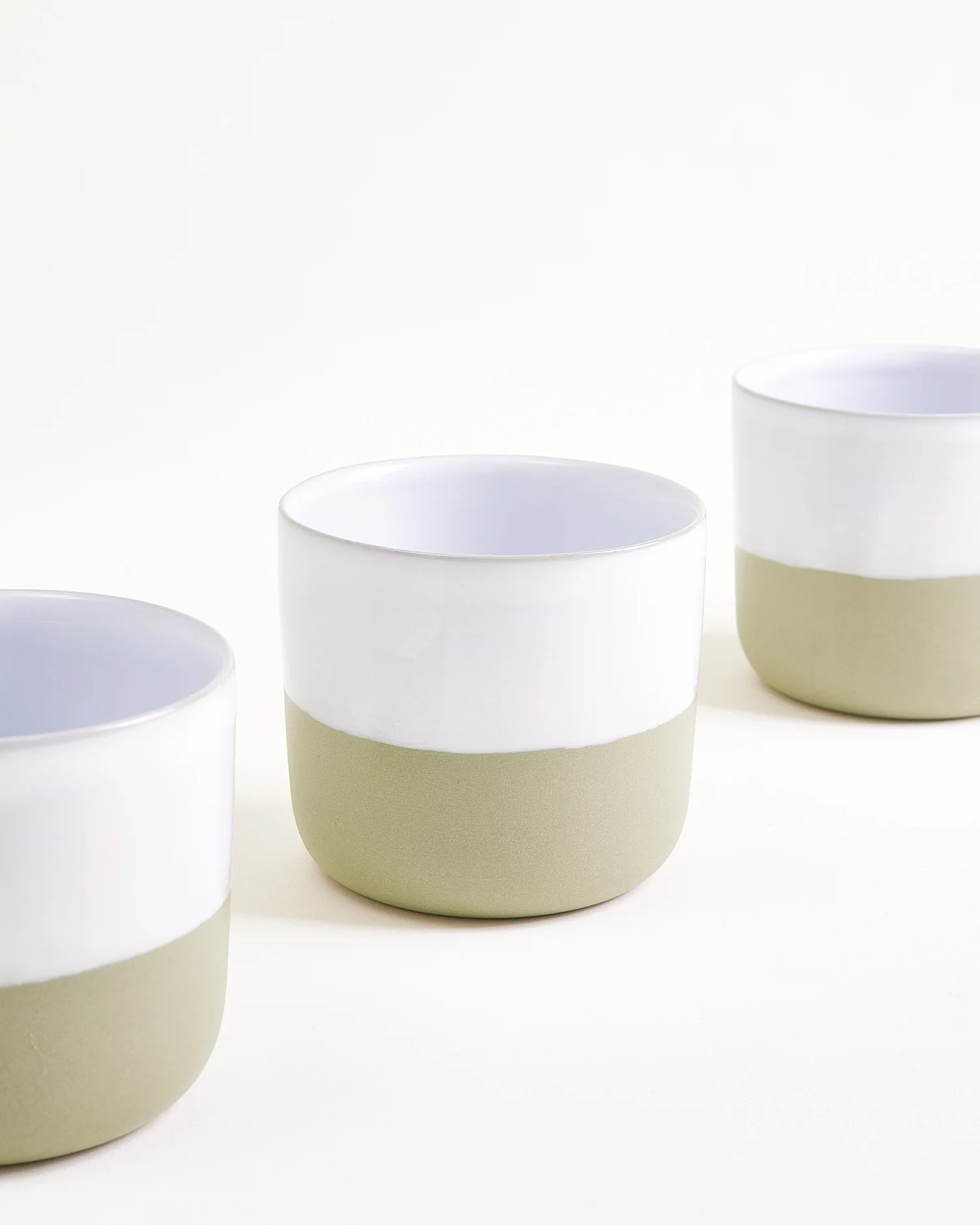 Seda Becher klein salbeigrün weiß 6er-Set - Image 3
