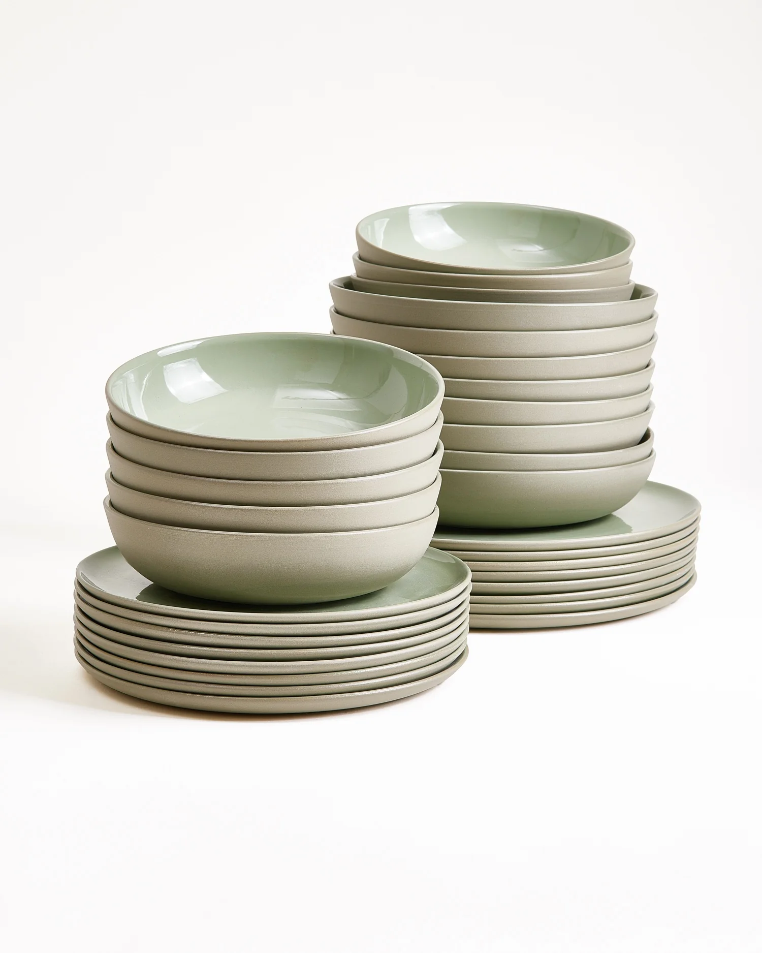 Seda Geschirr-Set salbeigrün 32-teilig
