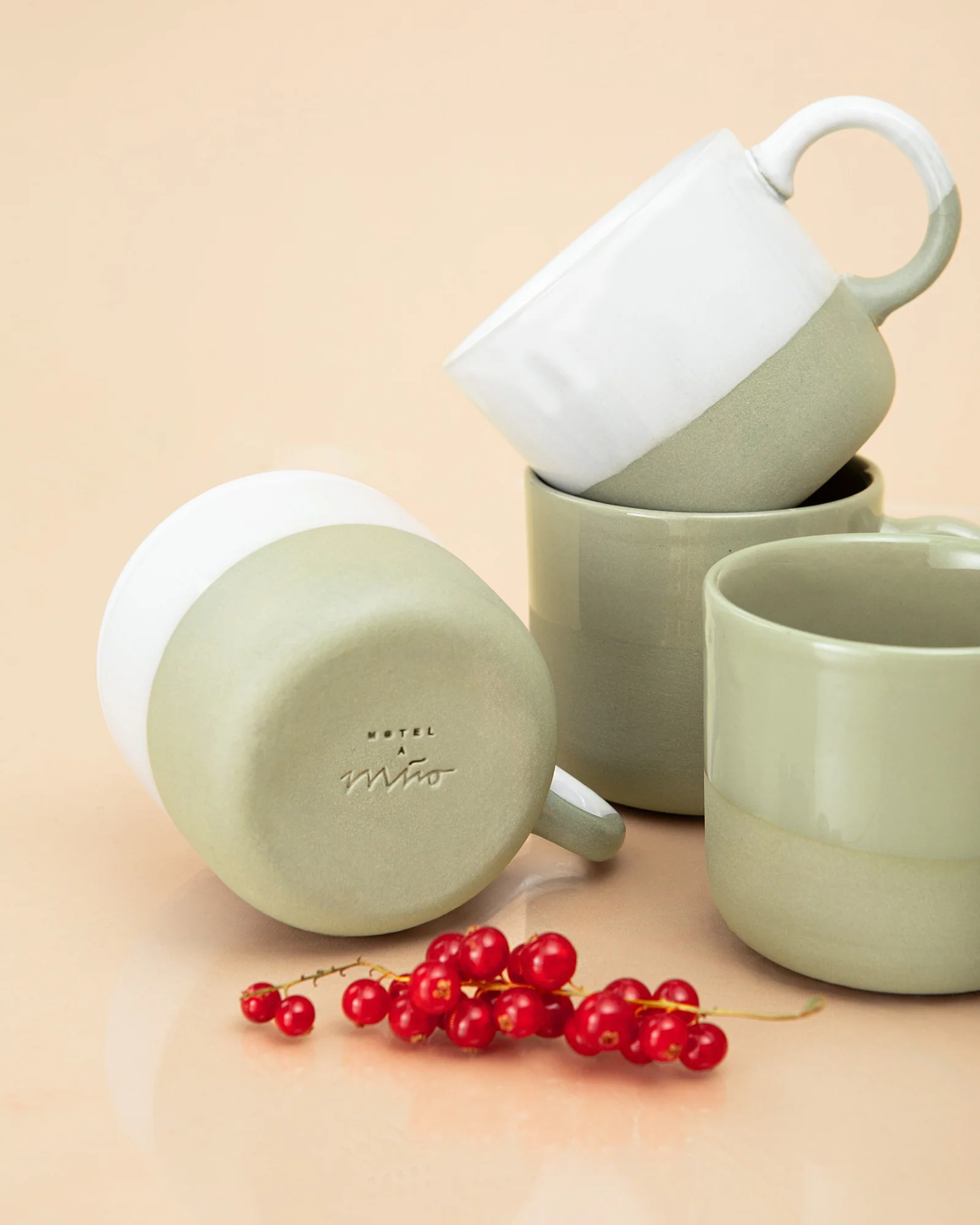 Seda Tasse klein salbeigrün weiß - Image 2