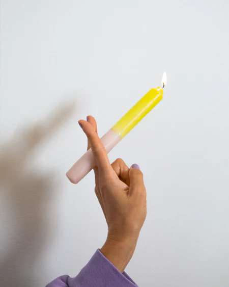 Seia Stabkerze 2er-Set rosa lime - Image 2
