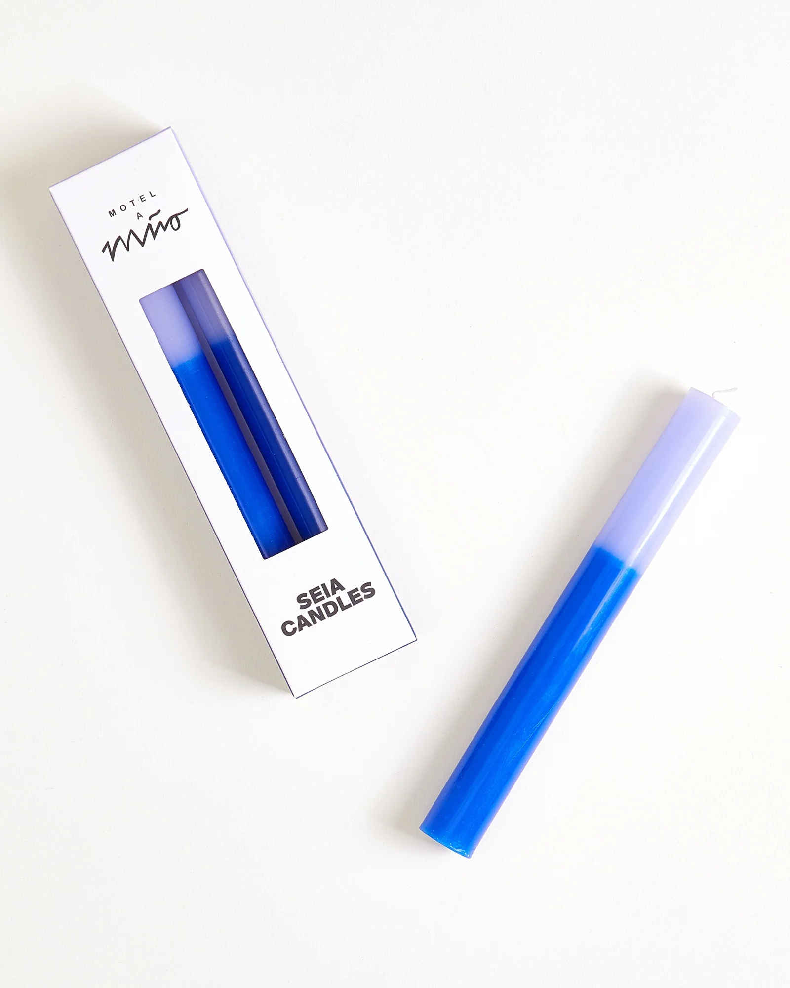 Seia Stabkerze 2er-Set blau lila
