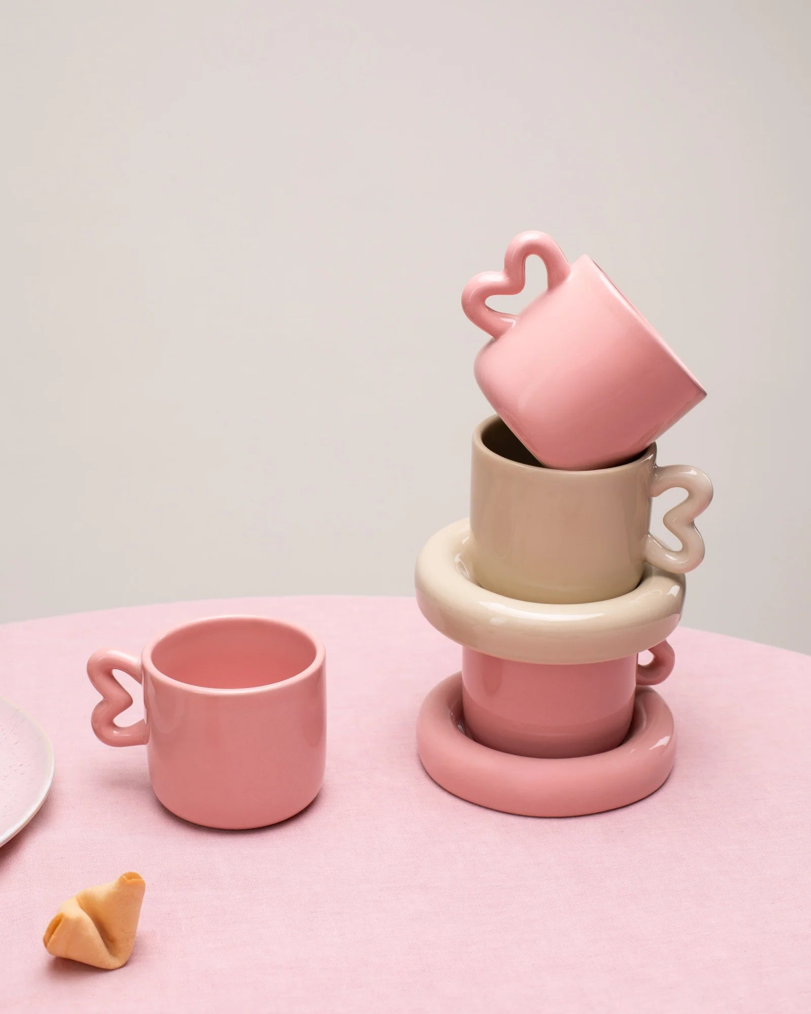 Seia Tasse & Untertasse Herz sand - Image 5