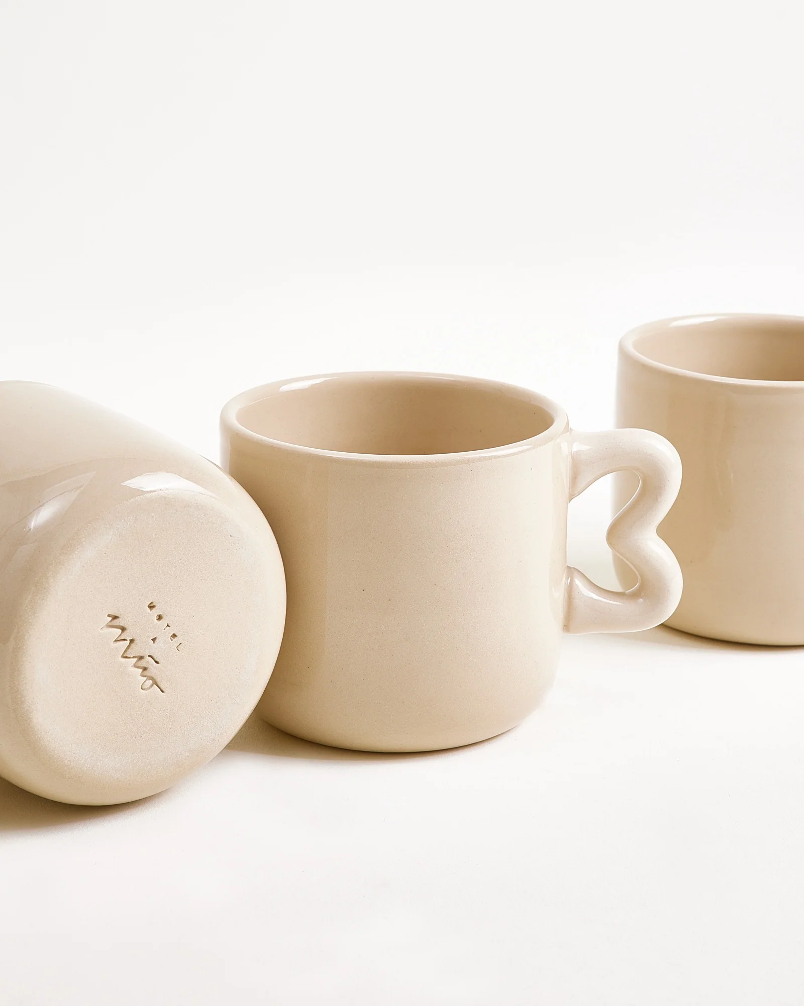 Seia Tasse & Untertasse Herz sand - Image 6
