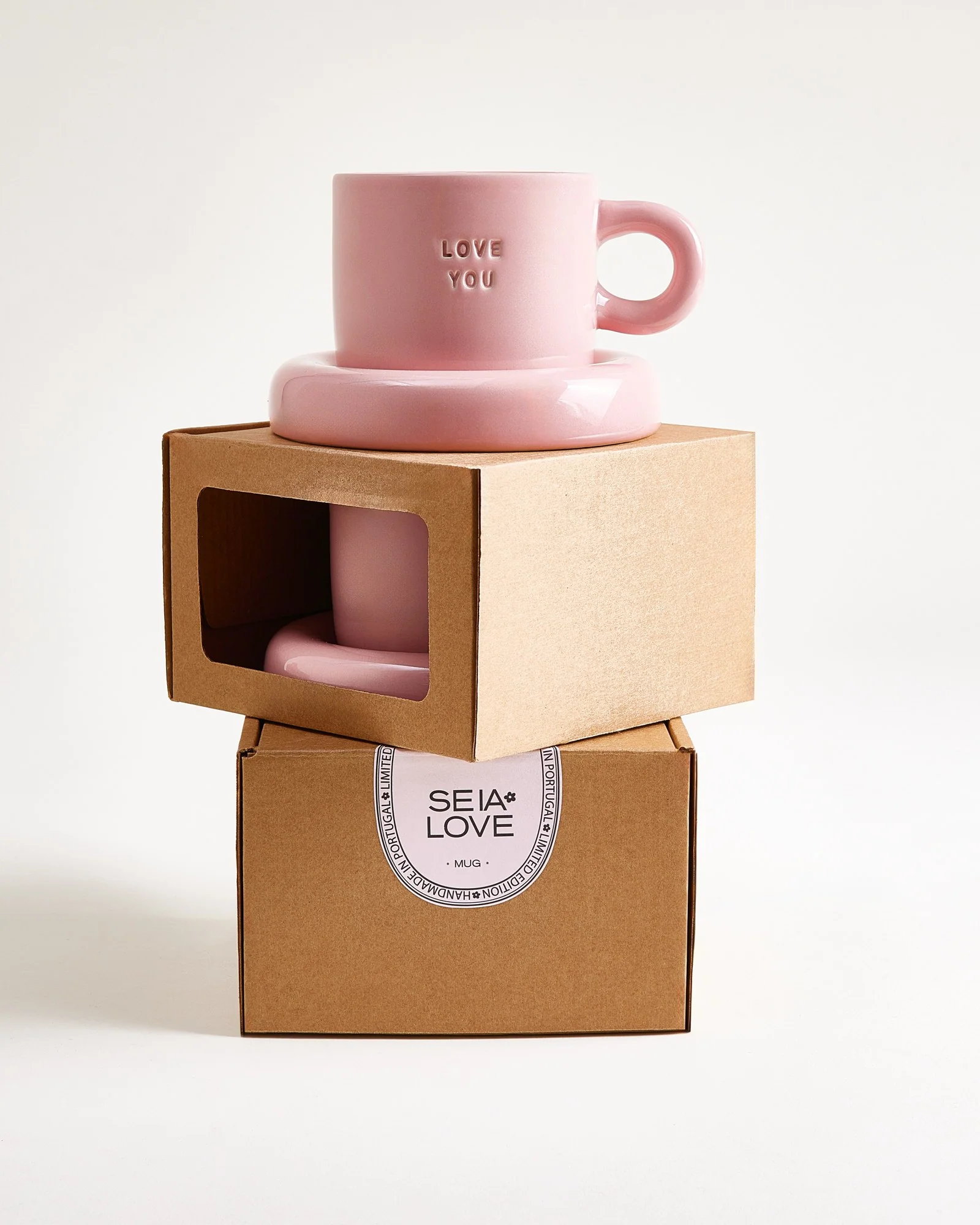 Seia Geschenk-Set Love Smile rosa orange 3-teilig - Image 5