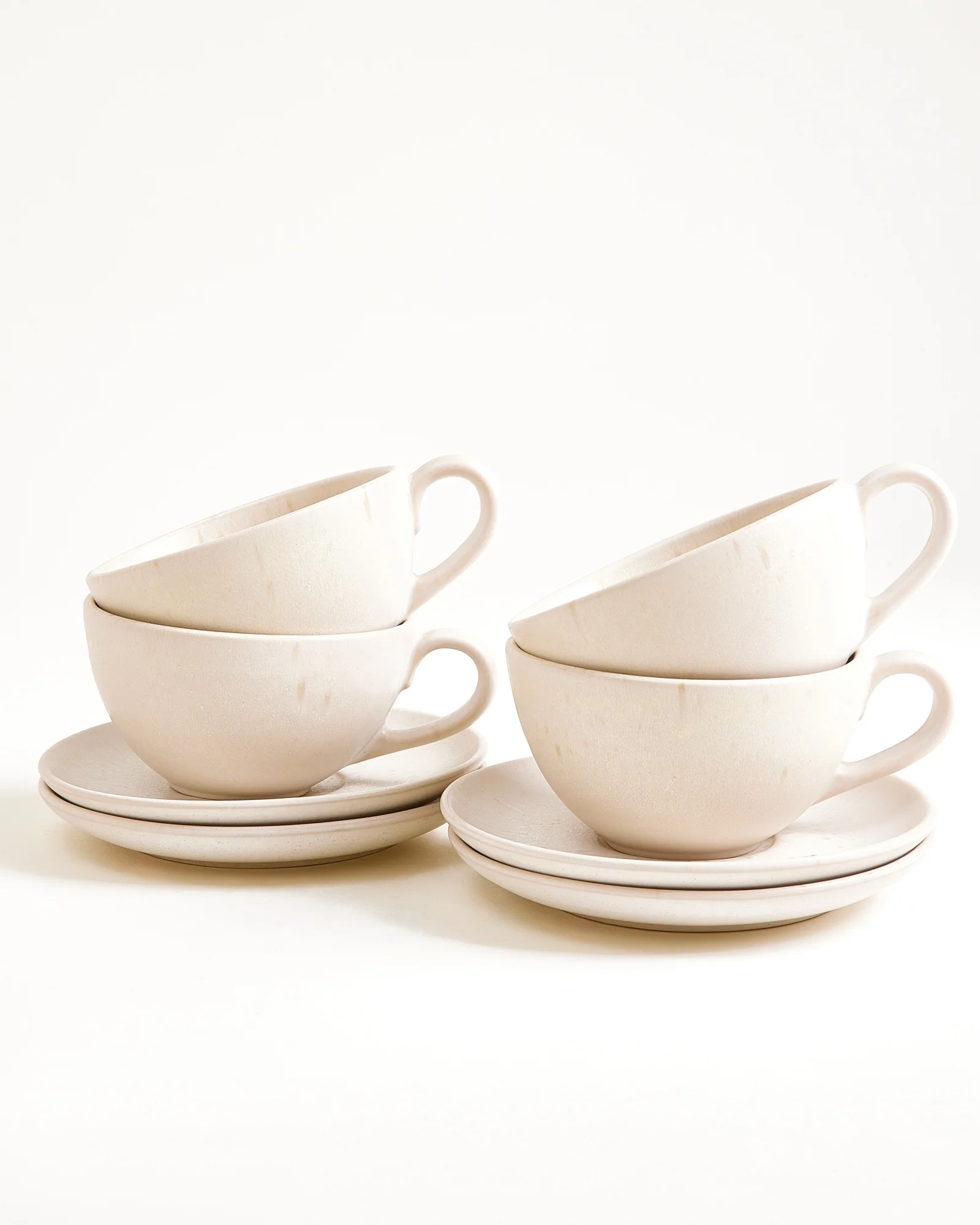 Sintra Teetasse & Untertasse groß classic sand 4er-Set