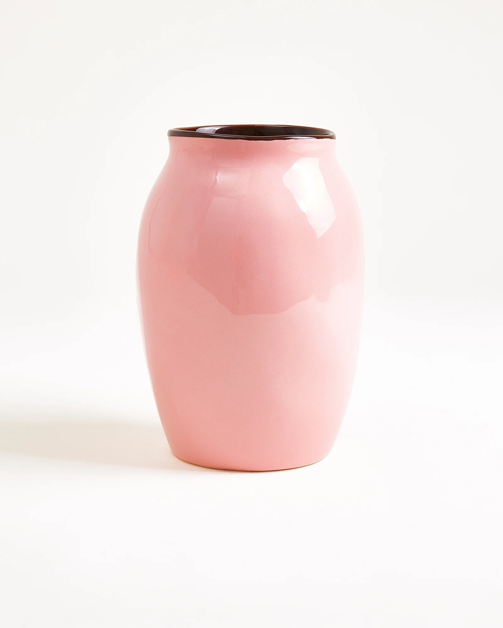 Sombra Vase M rosa braun