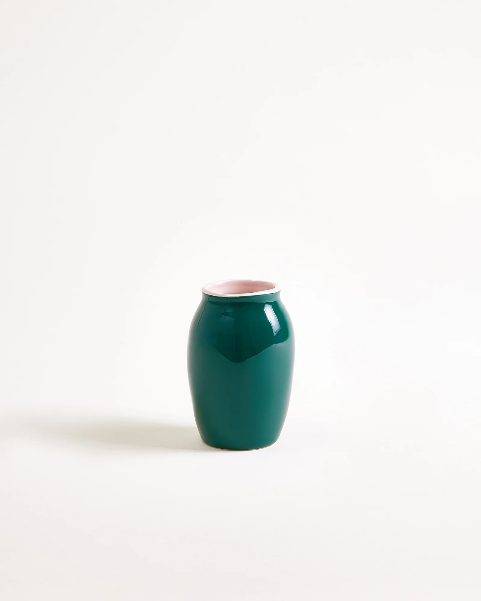 Sombra Vase S dunkelgrün rosé