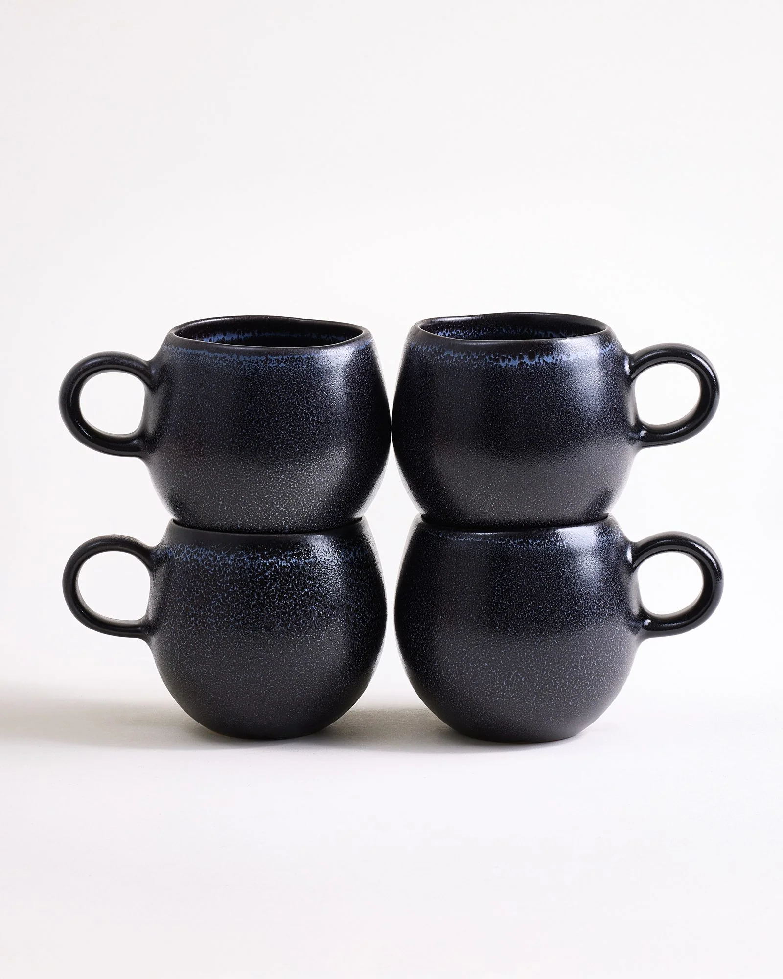 Turmalina Tasse klein schwarz 4er-Set