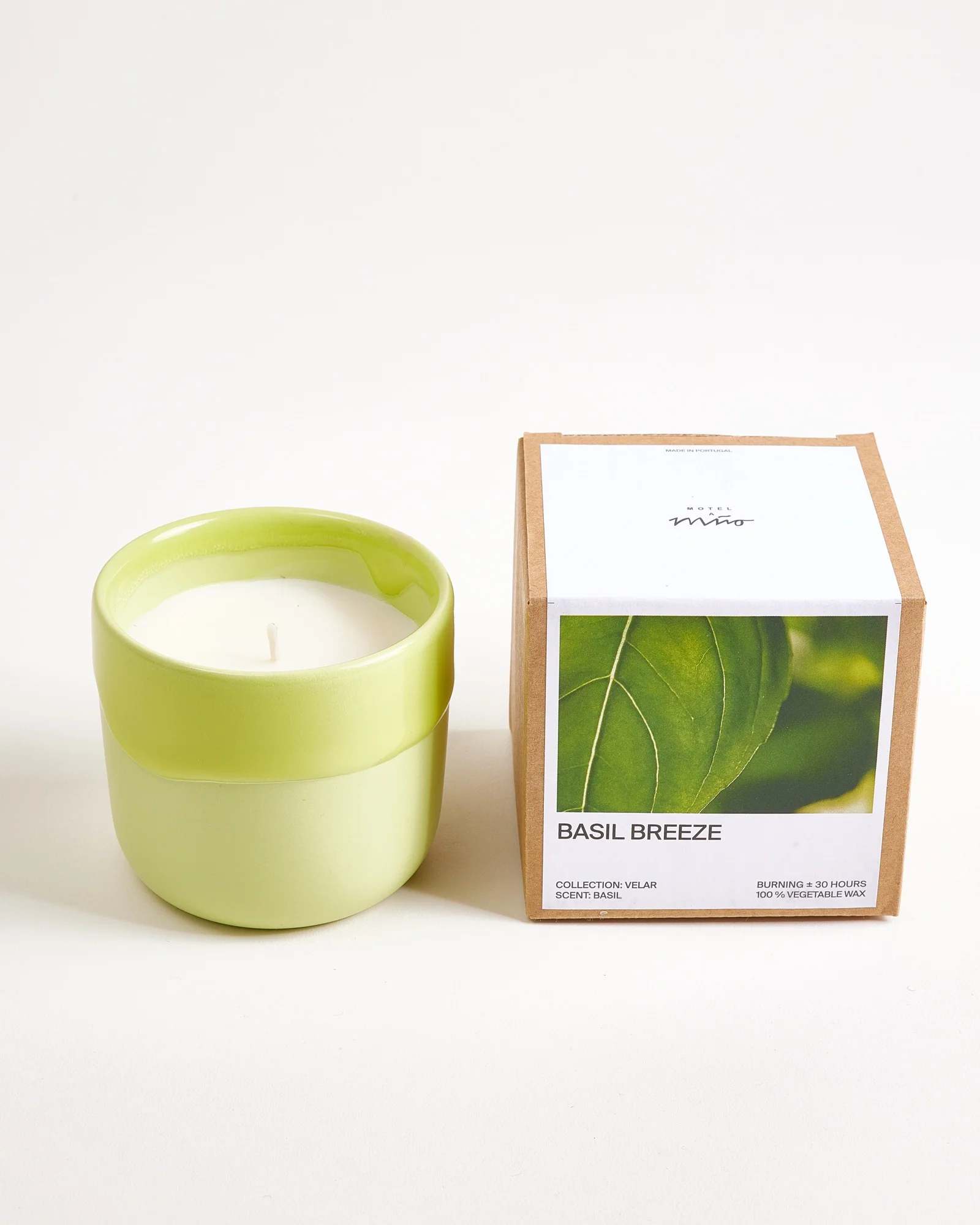 Velar Duftkerze Box Basil Breeze lime